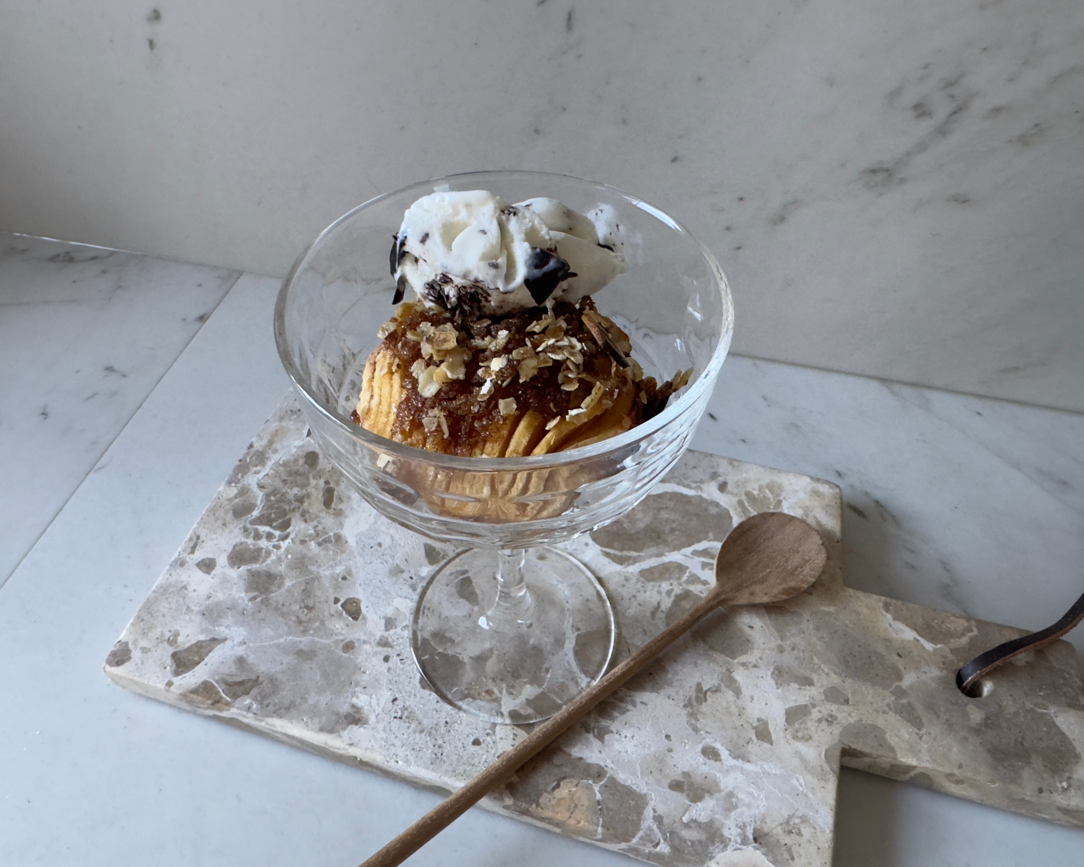 Bagt æble dessert